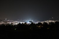 pohled na Sarajevo v noci